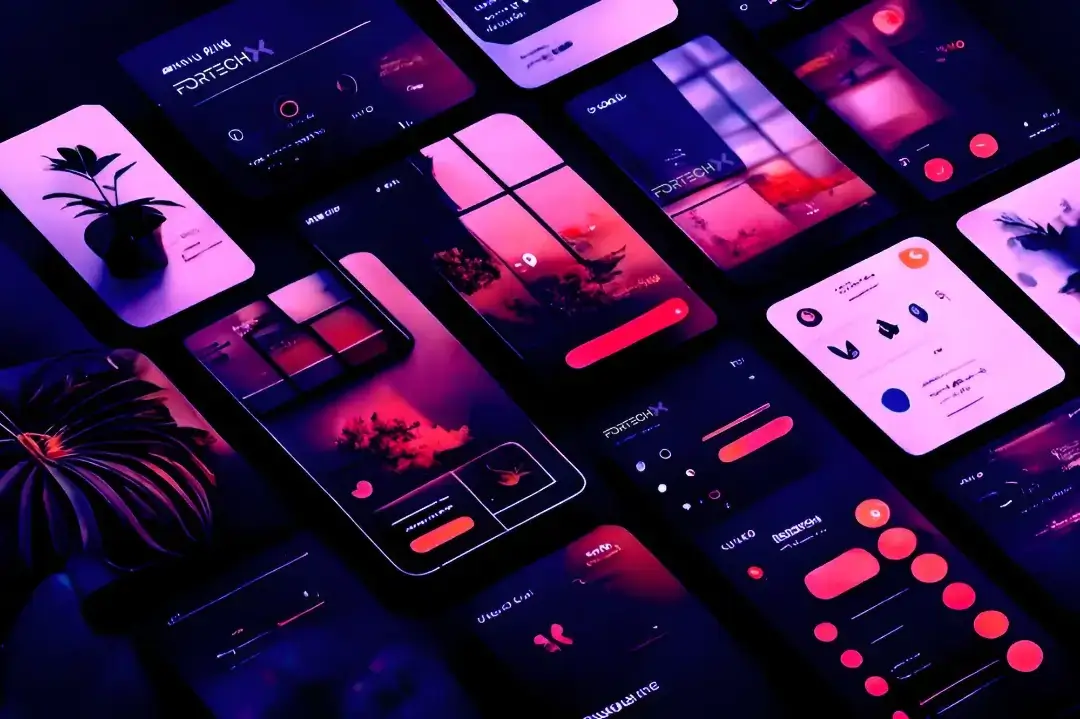 Mobile application development interface design