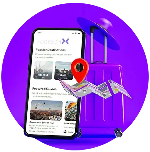 Travel and tours mobile app example